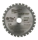 Milwaukee 48-40-4070 5-3/8" 135MM 30T Metal Tech Ferrous Cutting Blade New. Price: $87.00.