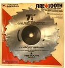 Vermont American Fire Tooth Saw Blade 1/4" Special Purpose Crosscut NO.F55714 New. Price: $10.95.