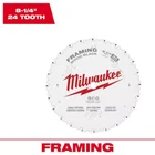 8-1/4 In. X 24-TOOTH Framing Circular Saw Blade Milwaukee Best Warranty + New. Price: $24.15.