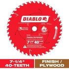 Diablo D0740A Tooth Finish Carbide Saw Blade 7-1/4 Dia. In. (pack Of 10) New. Price: $150.13.