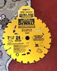 Dewalt 7-1/4-IN 24-TOOTH Carbide Circular Saw Blade DW3599 New. Price: $12.00.