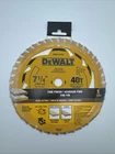 Dewalt DWA271440 Fine Finish 40T Wood Cutting 1/4" Circular Saw Blade New. Price: $10.99.