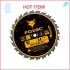 Foxbc 10-INCH Flat Ripping Table Saw Blade For Wood Cutting, 24-TOOTH, Thi New. Price: $37.22.