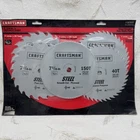 New Craftsman 5 Pc Steel Circular Saw Blade Set Old Stock Plywood. Price: $29.99.