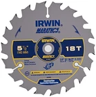 Irwin Tools Marathon Carbide Cordless Circular Saw Blade, 5 1/2-INCH, 18T, New. Price: $21.89.
