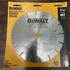 New Dewalt DW3330 Circular Saw Blade 7-1/4" 16T Industrial Steel. Price: $18.00.