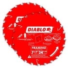 Tracking Point 7-1/4 In. 24-TOOTH Circular Saw Blades 2-PACK Tico Carbide, New. Price: $31.99.