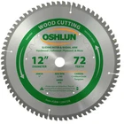 Oshlun SBW-120072N 12-INCH Tooth Negative Hook Thin Kerf Finishing Atb Saw New. Price: $114.79.