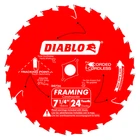 Diablo D0724X3 7-1/4" 24-TEETH Framing Saw Blades For Wood (3-PACK) New. Price: $46.53.
