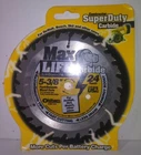 Oldham 538C424 Contractor Super Duty Maxlife Carbide 3/8" Tooth Saw Blade New. Price: $15.39.