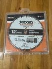 Ridgid 12 In. Masonry Xtr Dual Purpose Cutting Segmented Rim Diamond Saw Blade New. Price: $25.00.