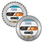 Luckyway 12 Inch Miter Saw Blades General Purpose 32T&80T, Silver New. Price: $59.02.