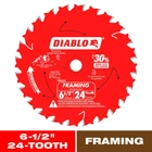 6-1/2IN. X 24-TEETH Framing Circular Saw Blade For Wood New. Price: $14.26.