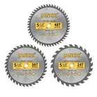 Janchi 3PACK Combo 5-1/2 Inch 24T36T48T Woodworking Saw Blades 10MM Arbor Thin New. Price: $29.90.