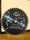 6" X Saw Blade Tungsten Carbide Tipped Grip Tight Tools #N1620-40T New. Price: $10.00.