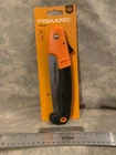 Emergency/survival: Fiskars 7" Folding Saw, Steel Blade With Non-slip Grip, Nip New. Price: $12.95.