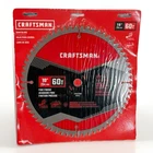 Saw Blade 60T 5/8 Arbor, Craftsman CMAS21060 New 254 Mm Fine Finish Carbide. Price: $14.90.