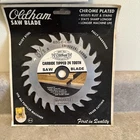 Oldham Saw Blade 6.5 Chrome Plated Carbide Tipped 24 Tooth, 650-C-CBR, New. Price: $10.00.
