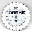 New Norske NCSBT011 Framing Thin Kerf Circular Saw Blade 7-1/4" 24T Bulk Fr.sh.. Price: $12.12.