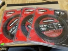 3 New Sentinel 10" Tooth Laminate/vinyl Flooring Saw Blade #BLSENKM108420-1. Price: $60.00.