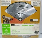 Sears Craftsman Kromedge Saw Blades 10" Three Pack 32426,32446,32567 New. Price: $60.00.