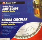 Amana 514108-30 Carbide Tipped Aluminum And Non-ferrous Metals 14" X 108T Tcg, New. Price: $139.99.