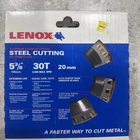 Lenox 21876 5-3/8" 30T Titanium Carbide Steel Cutting Saw Blade New. Price: $35.00.