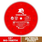 Diablo 10IN. X 90-TOOTH Ultimate Polished Finish Saw Blade For Wood Open. Price: $39.95.