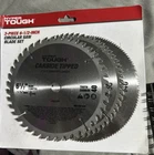 Hyper 3- Piece 6 1/2 Inch Circular Saw Blade Set For Tough, New. Price: $13.00.