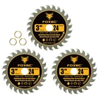 Foxbc 3 Inch Circular Saw Blade 24T Carbide Cuts For Wood, Plastic, Yellow New. Price: $24.01.
