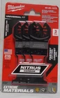 Milwaukee Tool 49-25-1573 Nitrus Carbide Extreme Materials Blades Pack New. Price: $24.99.