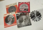 5 Vtg Saw Blades, Sears Craftsman Carbide C200, Skil, Original, Credo Cuda New. Price: $24.50.
