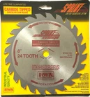 Irwin Sprint 24 Tooth 8" Carbide Tipped Circular Saw Blade No 15150, 5200RPM New. Price: $24.00.