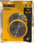 2 Pack Dewalt DW9053 5-3/8" X 78 Tooth Paneling & Vinyl Cutting Steel Saw Blade New. Price: $23.99.