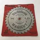 Nicholson Magicut Chisel Tooth Circular Saw Blade 8-1/4" Chrome Alloy Steel New. Price: $15.00.