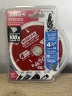 Diablo DDD045DIA101F 4-1/2" Diamond Metal Cut-off Blade New & Sealed. Price: $15.00.