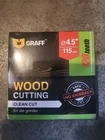 Graff 4-1/2 Inch Carbon Steel Circular Saw 120T Wood Cutting Disc Die Grinder Open. Price: $11.96.