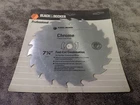 New Black & Decker 73-107 Contractor's 1/4" Chrome Plated Saw Blade (BN276). Price: $9.99.