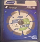 Norton 4" Segmented Rim Fast Cutting Wet/dry Diamond Saw Blade 50502-038 New. Price: $19.99.