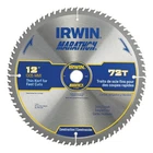 Irwin Marathon 12" 72T Carbide Circular Saw Blade Miter Table New. Price: $101.97.