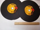 Dewalt DW8004 Cutting Wheel, General Purpose, 12-IN. X 7/64-IN. 1-IN. -2 Pack Open. Price: $28.00.