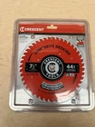 Crescent 7-1/4 Carbide Circular Saw Blade 44T For Composite Decking Pvc New. Price: $14.00.