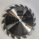 Skil 7-1/4-INCH 24-TOOTH Carbide Tipped Saw Blade, 75724W New. Price: $12.95.