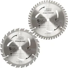 5-1/2" (10MM Arbor) Wood Cutting Circular Saw Blades, 140MMX10MMX48T/24T Ca... New. Price: $22.68.