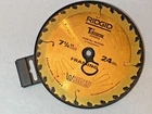 Ridgid 7-1/4 Titanium Coating, 24 Teeth Carbide Tipped Circular Saw Blade New. Price: $12.50.