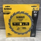 Dewalt DW9155 6-1/2" 18T Carbide Circular Saw Blade New. Price: $16.99.