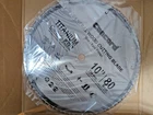 Concord 10 Inch 80 Teeth Titanium Carbide Atb Wood Cutting Saw Blade 5/8" Arbor New. Price: $16.35.