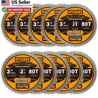 3IN 80T Circular Saw Blades 3/8 Arbor Plywood Osb Plastic 10PK From Usa New. Price: $31.88.