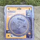 Dewalt DWAM71440 7-1/4 In 40T Titanium Carbide Circular Saw Blade For Steel Used. Price: $20.00.