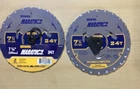 Irwin 7-1/4" 24T Tungsten Carbide Steel Circular Saw Frame Blades Lot Of New. Price: $34.00.